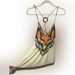 Cute Spaghetti Strap Southwestern Style Tank Top